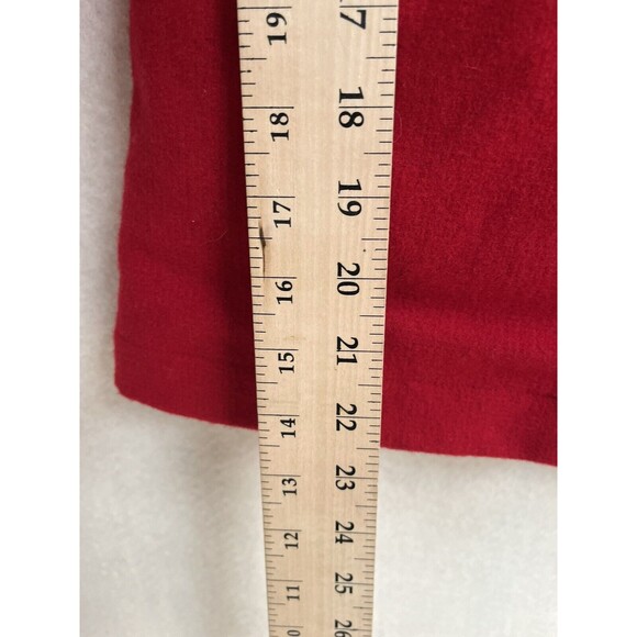 Hartstrings Coat Red 50% Wool Faux Fur and Girl's 6X Christmas Formal - Picture 5 of 10